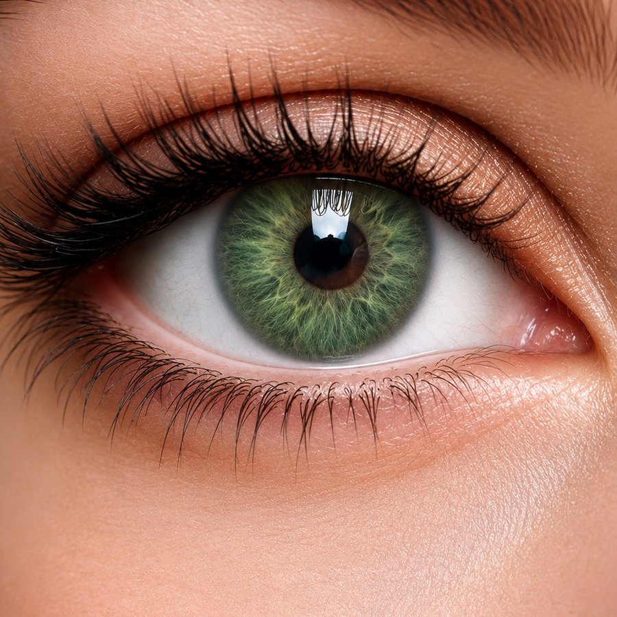 Eye wearing The Vision Mart lens